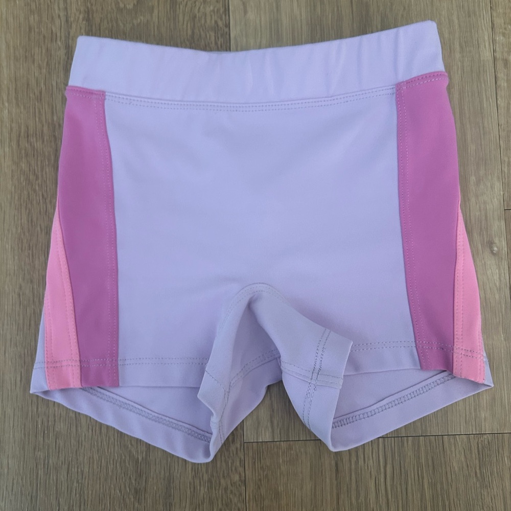 Five Dancewear YL lilac and pink shorts